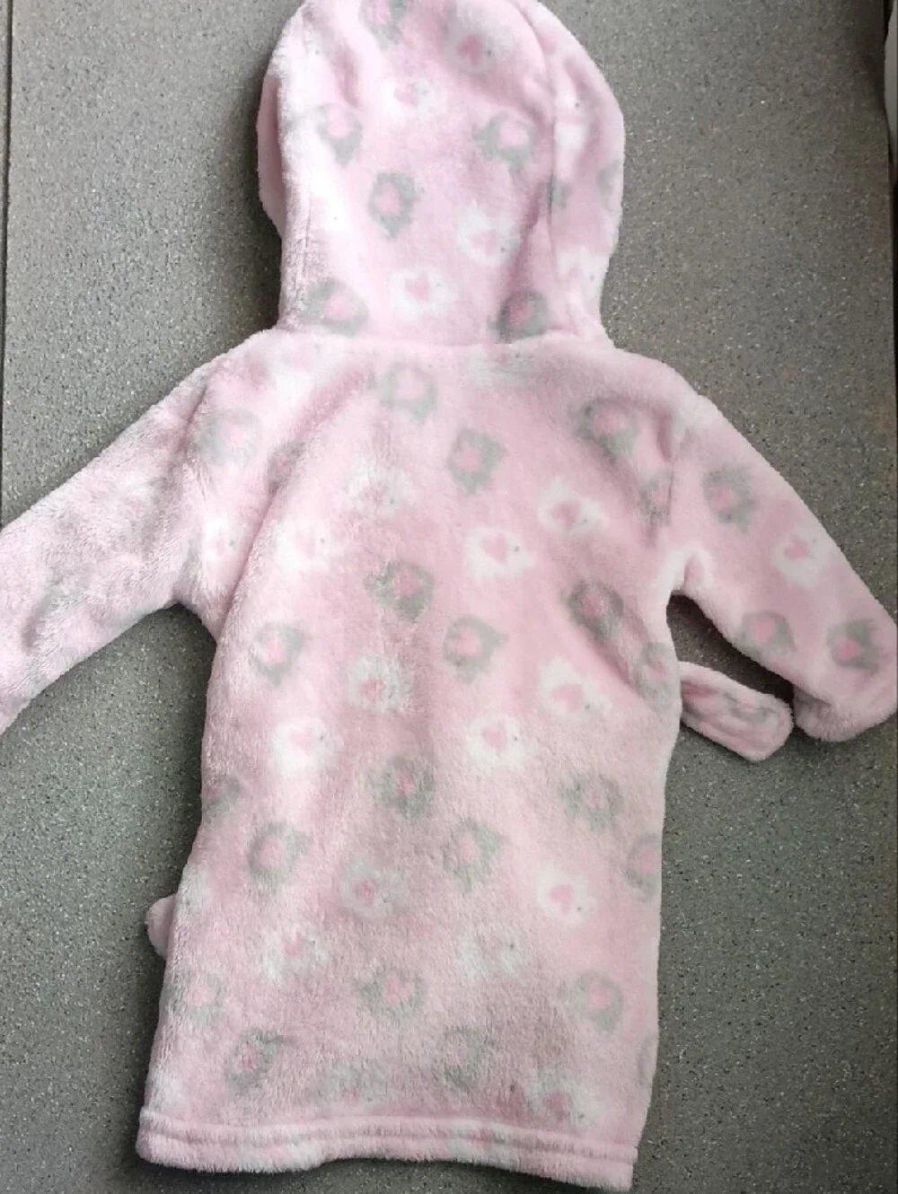 Cozy Pink Hooded Kids Robe with Belt